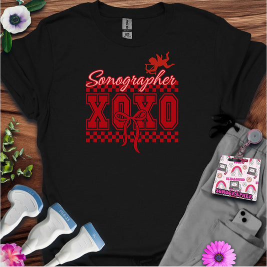 XOXO Sonography T-Shirt — Ultrasound Tech Valentine's Day Tee