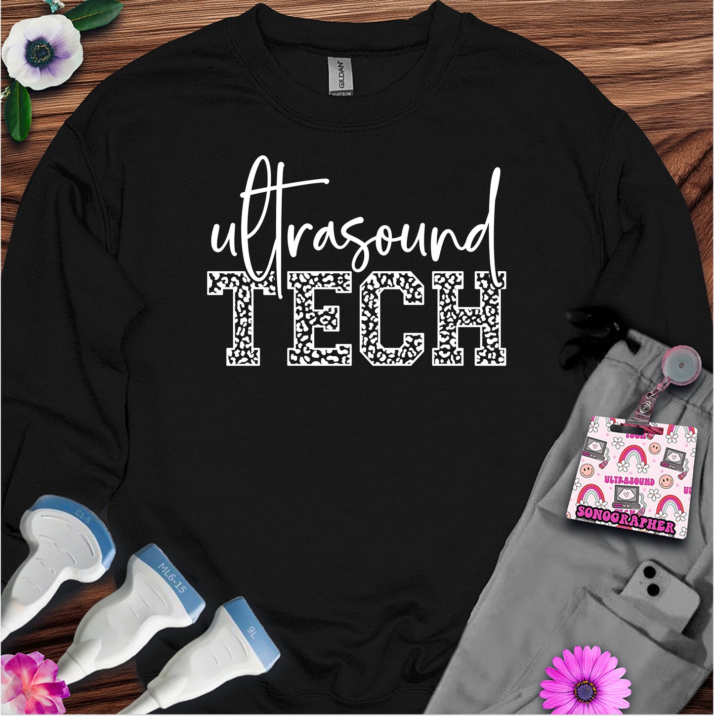 "Leopard Ultrasound Tech" Sweatshirt
