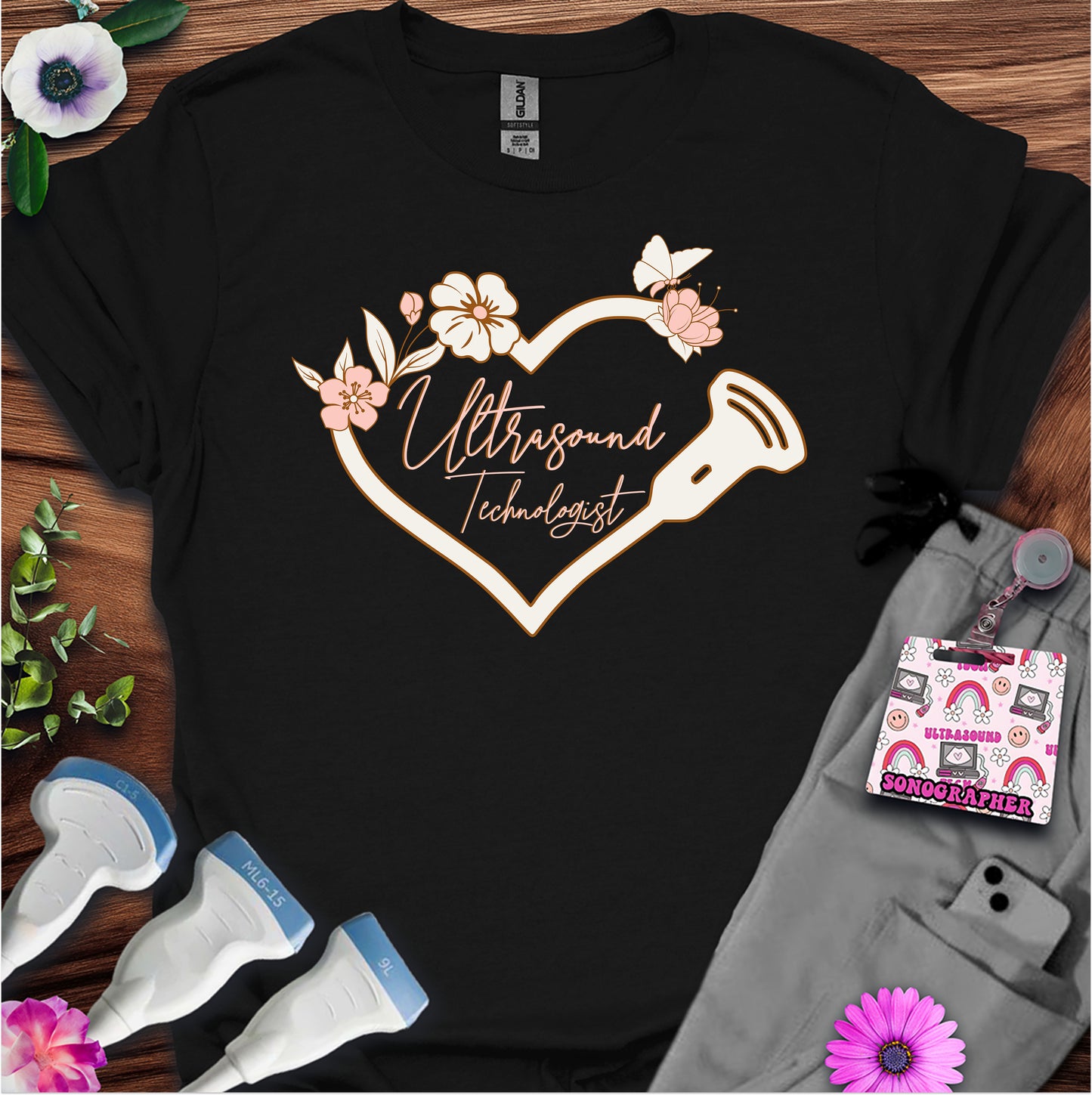 "Butterfly Ultrasound Tech" T-shirt