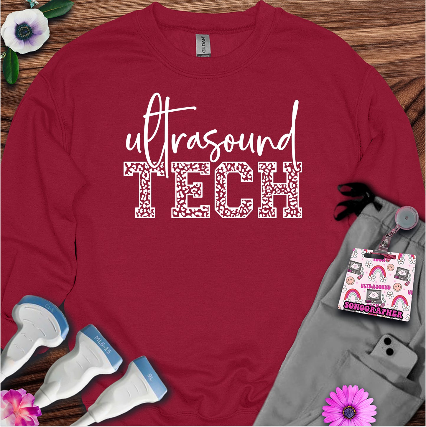 "Leopard Ultrasound Tech" Sweatshirt