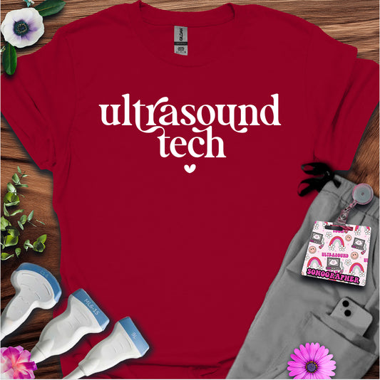 "Ultrasound Tech Heart" T-Shirt