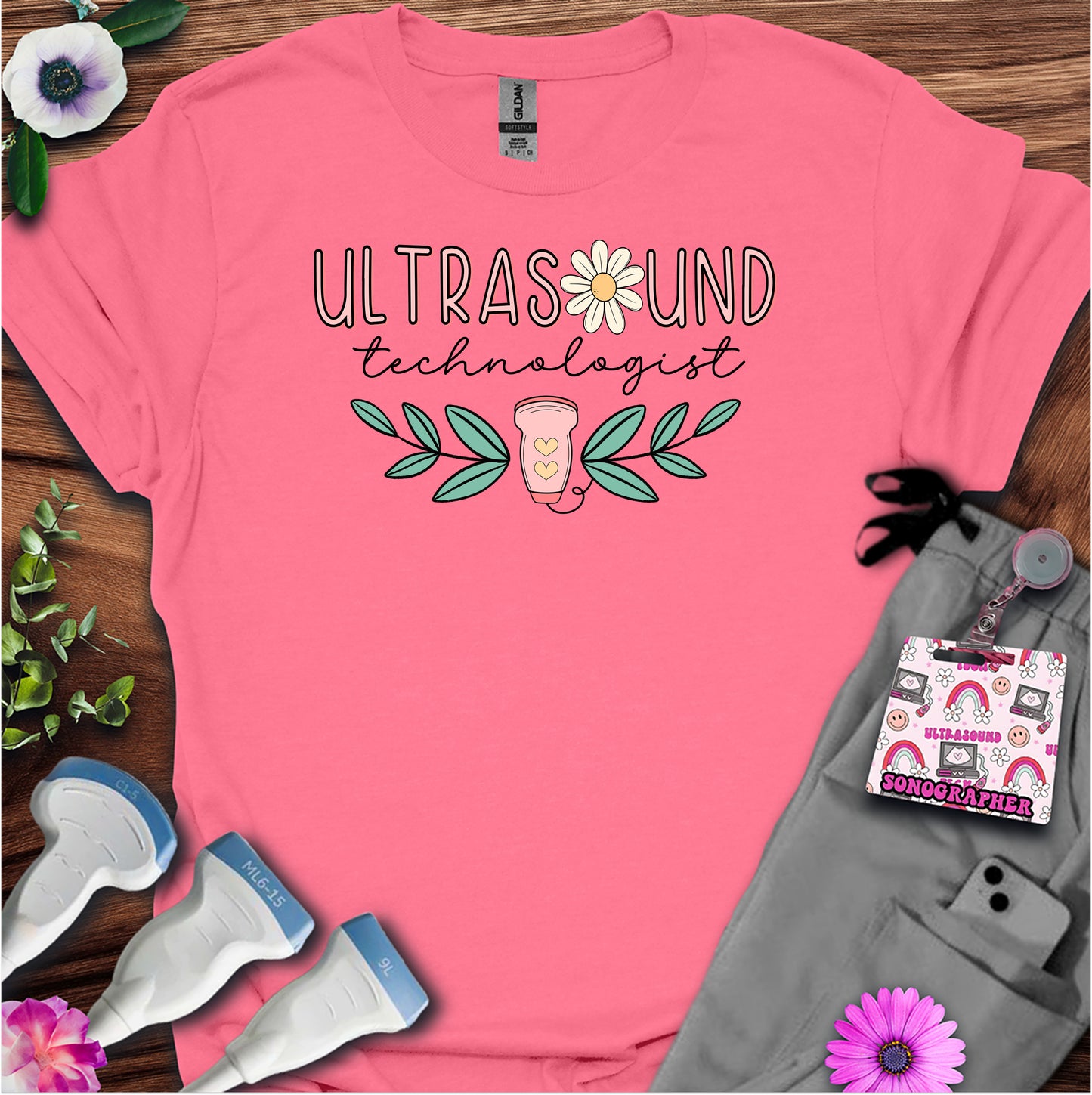 "Daisy Ultrasound Technologist" T-shirt