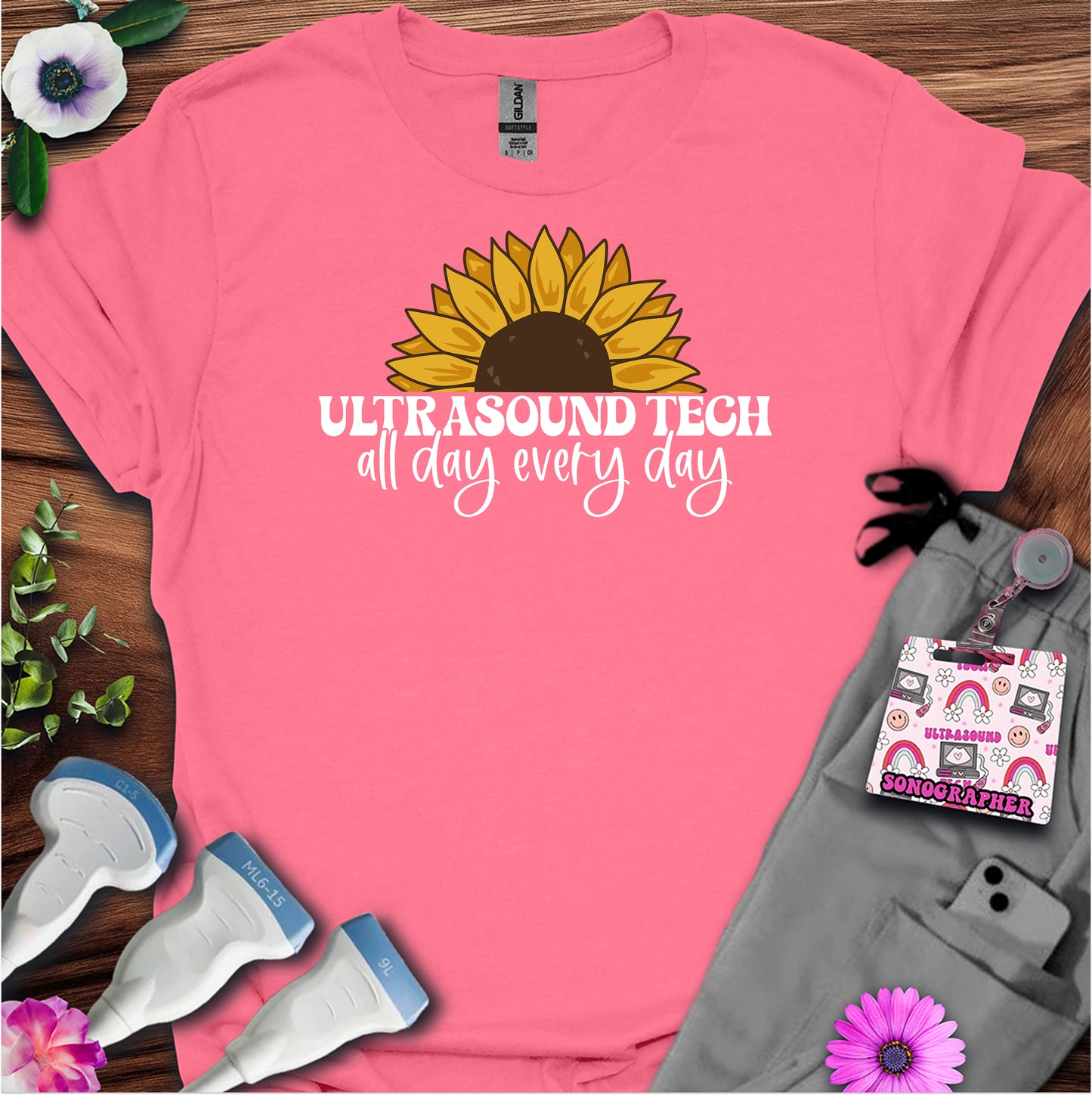 "Sunflower Ultrasound Tech" T-shirt
