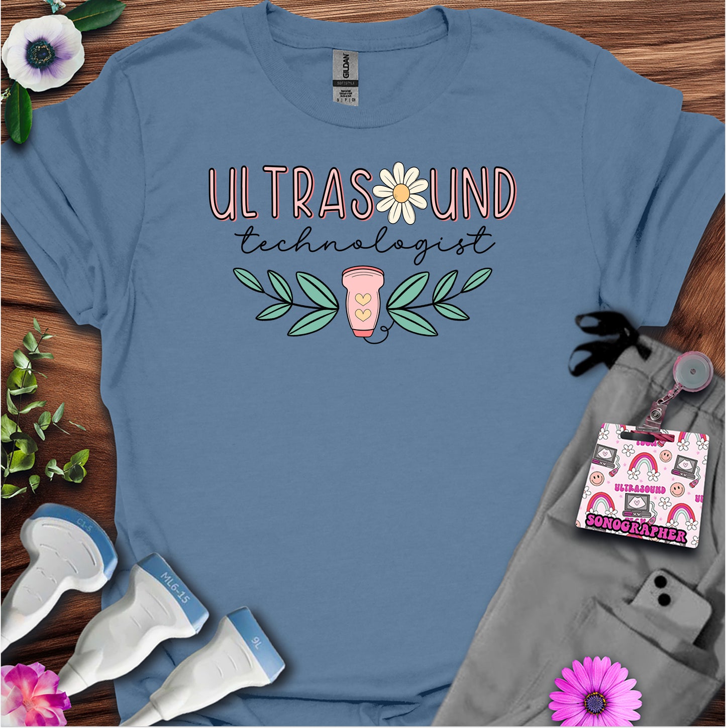 "Daisy Ultrasound Technologist" T-shirt