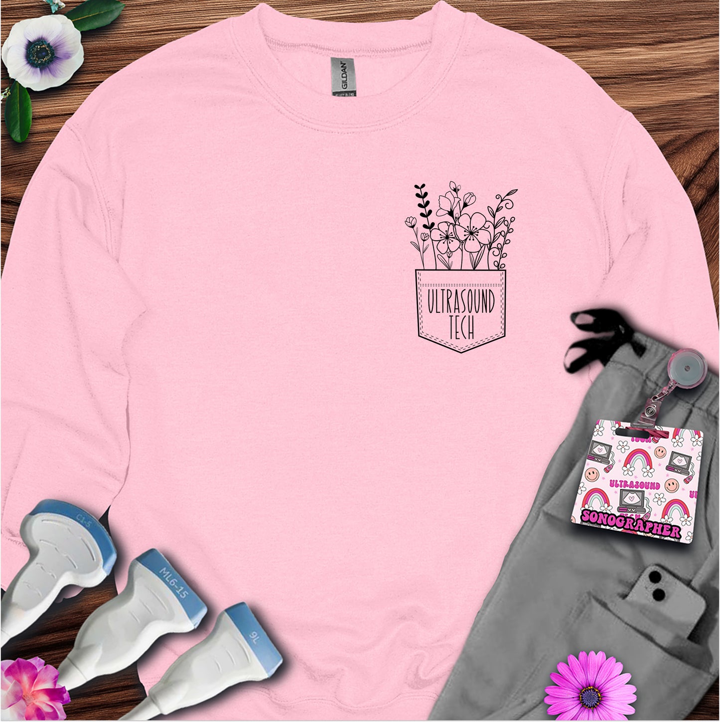 "Ultrasound Tech Pocket" Sweatshirt