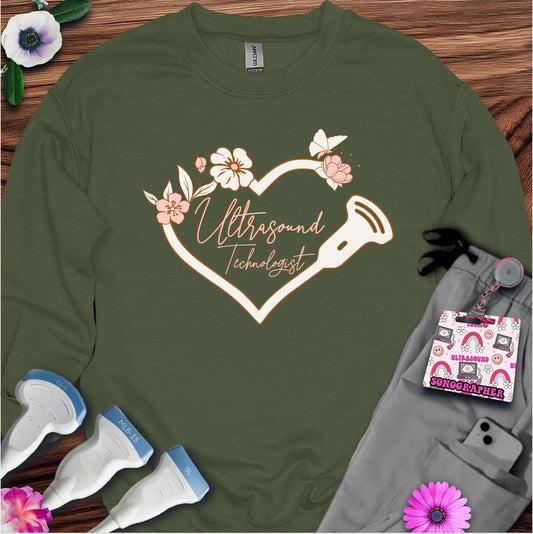 "Butterfly Ultrasound Technologist" Sweatshirt