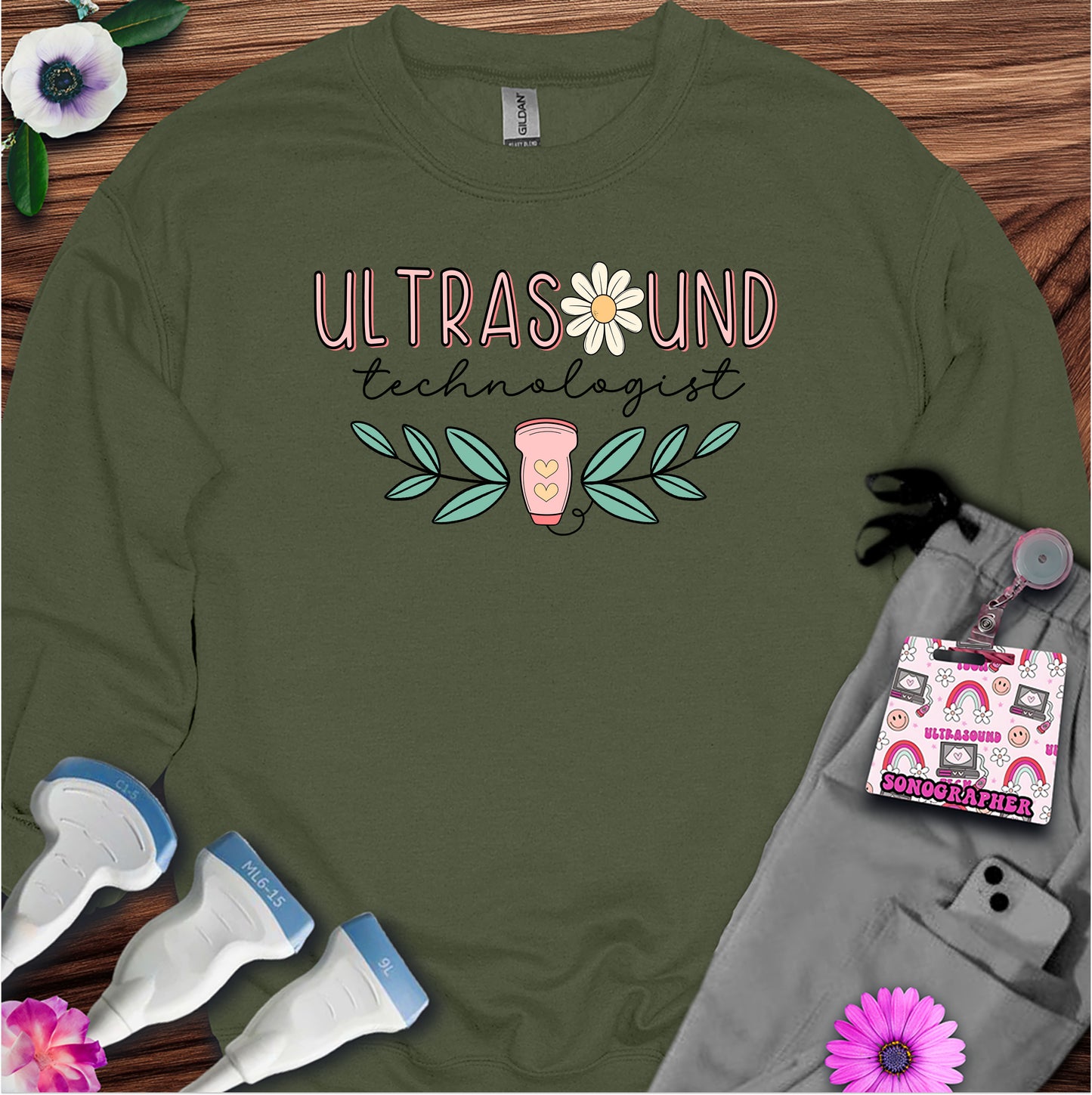 "Ultrasound Technologist Daisy" Sweatshirt