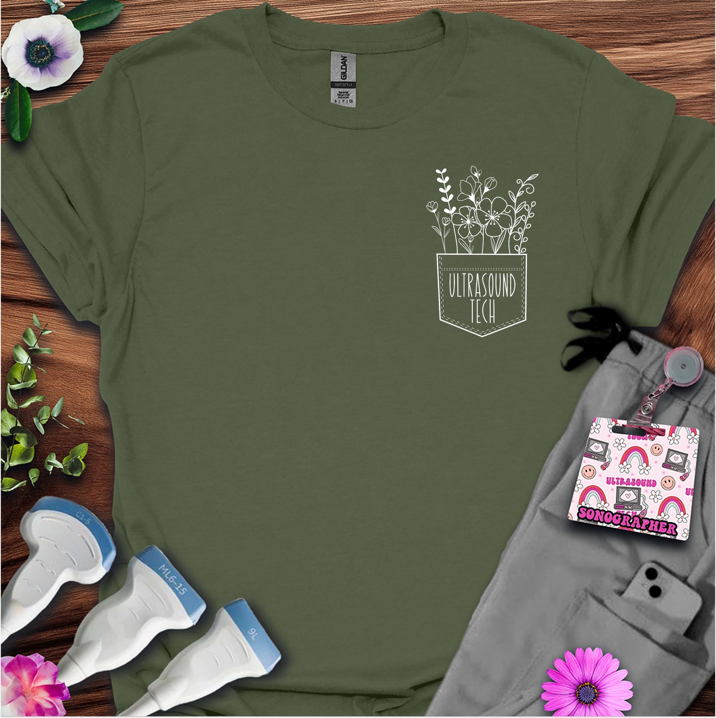 "Ultrasound Tech Pocket" T-Shirt