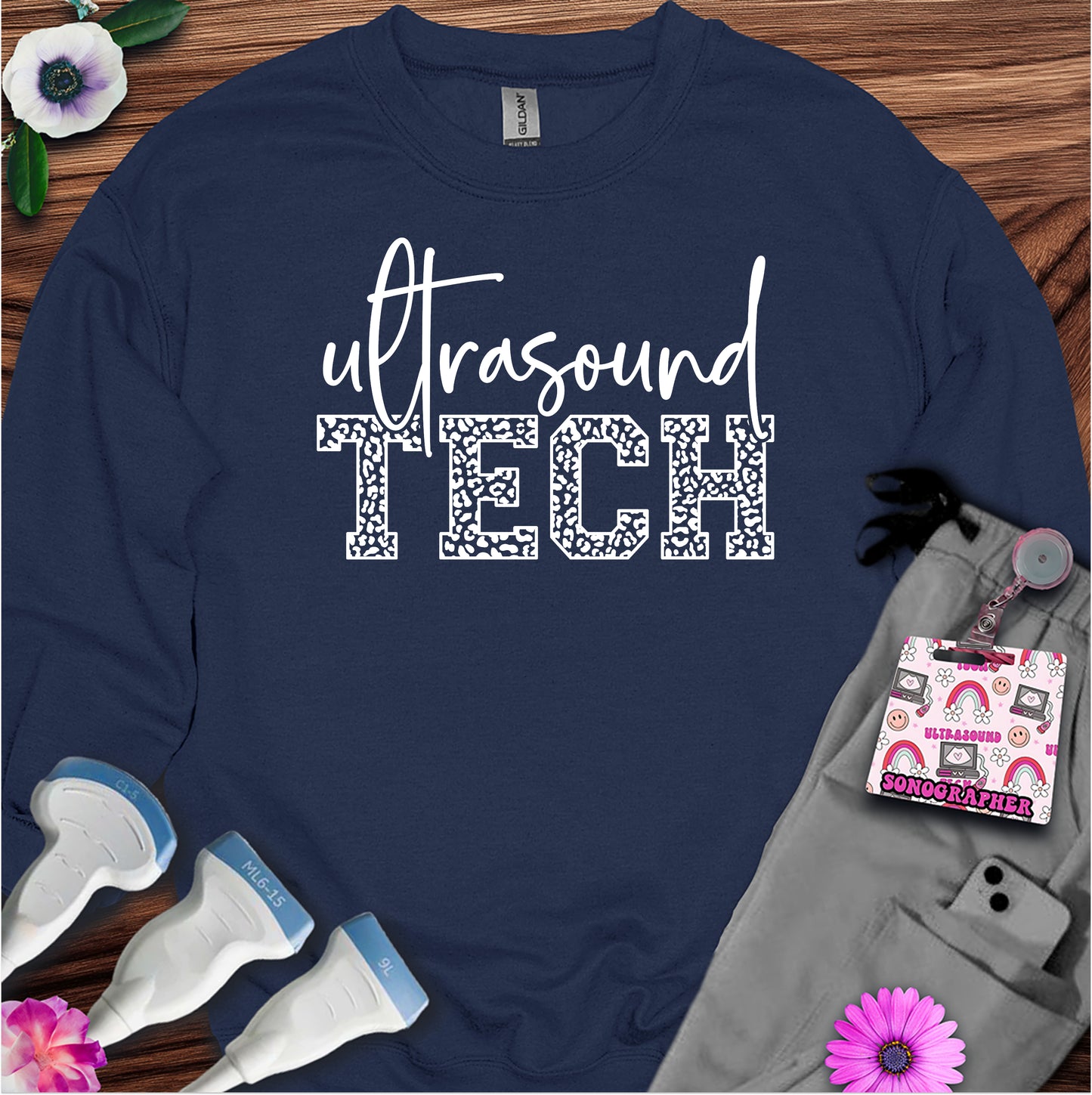 "Leopard Ultrasound Tech" Sweatshirt