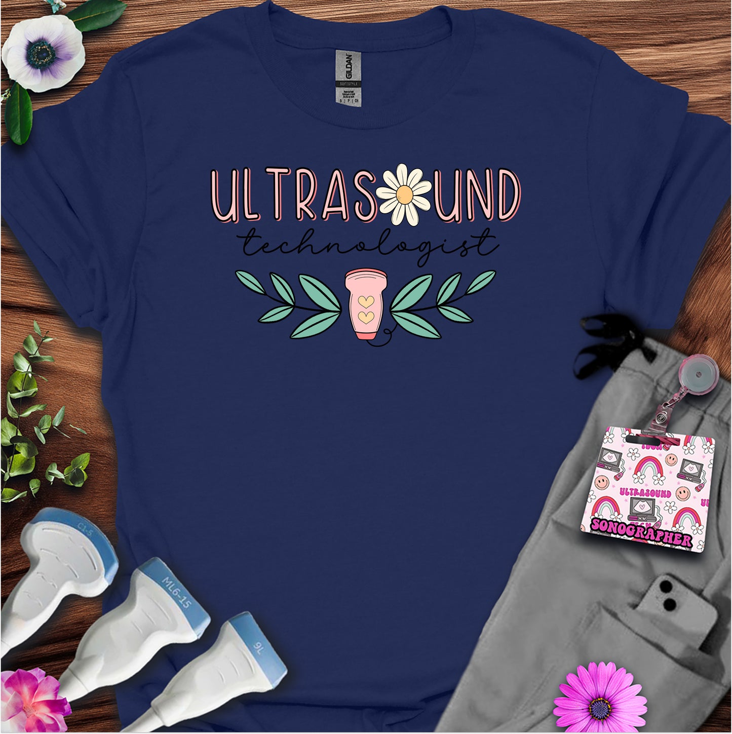 "Daisy Ultrasound Technologist" T-shirt