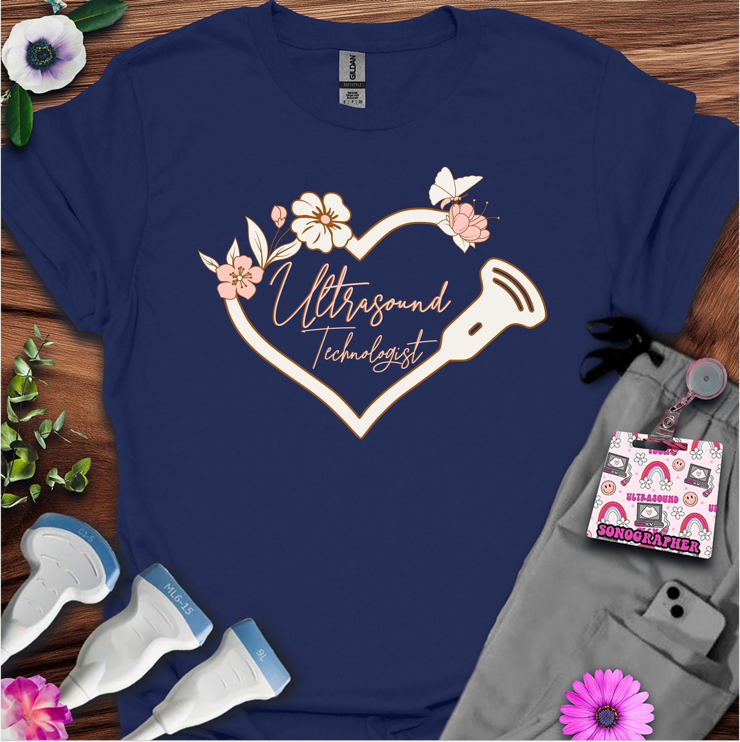 "Butterfly Ultrasound Tech" T-shirt