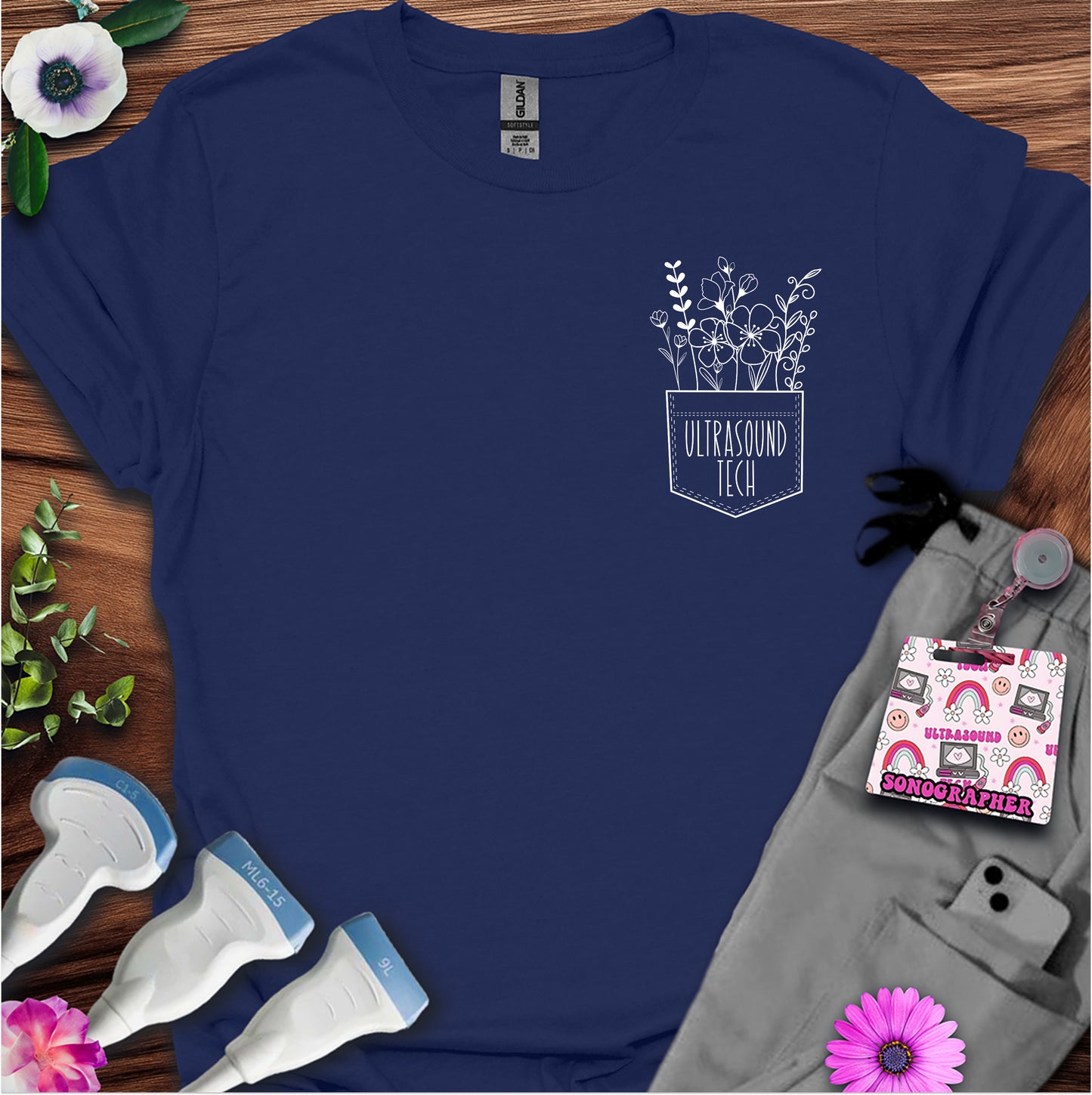 "Ultrasound Tech Pocket" T-Shirt