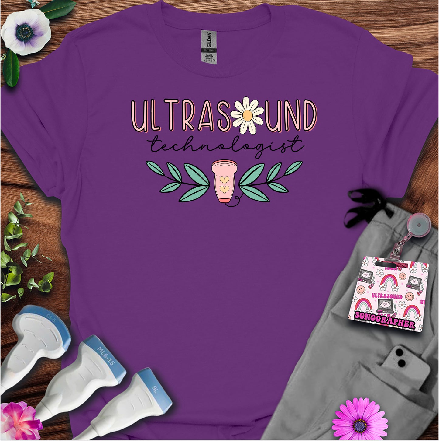 "Daisy Ultrasound Technologist" T-shirt