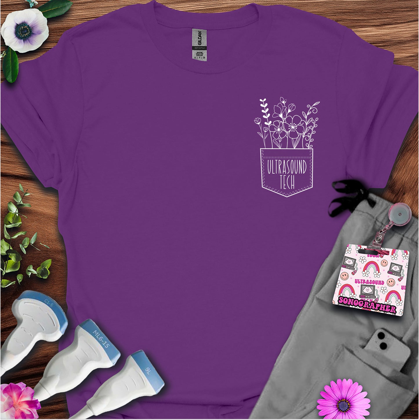 "Ultrasound Tech Pocket" T-Shirt