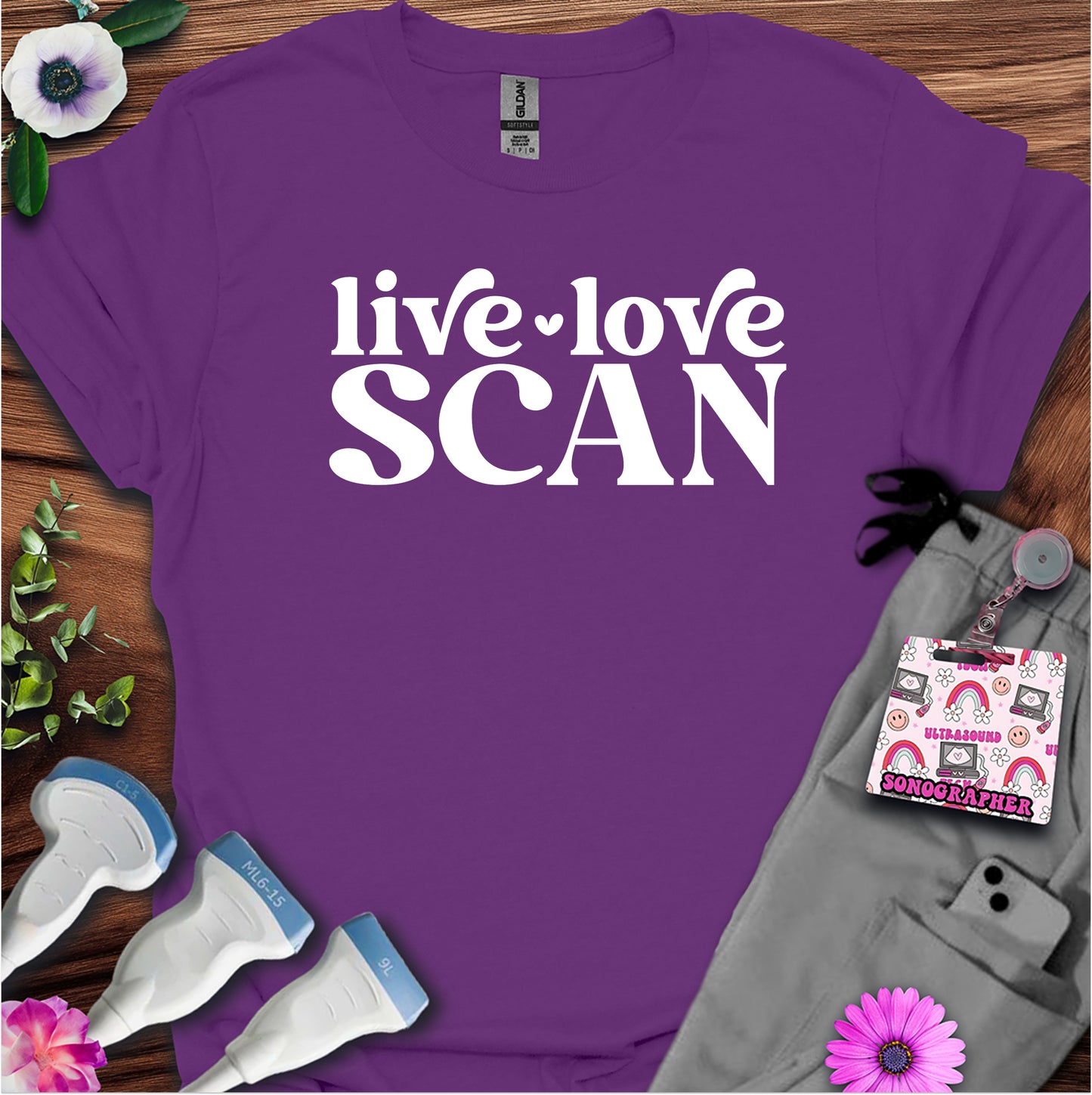 "Live, Love, Scan" T-shirt