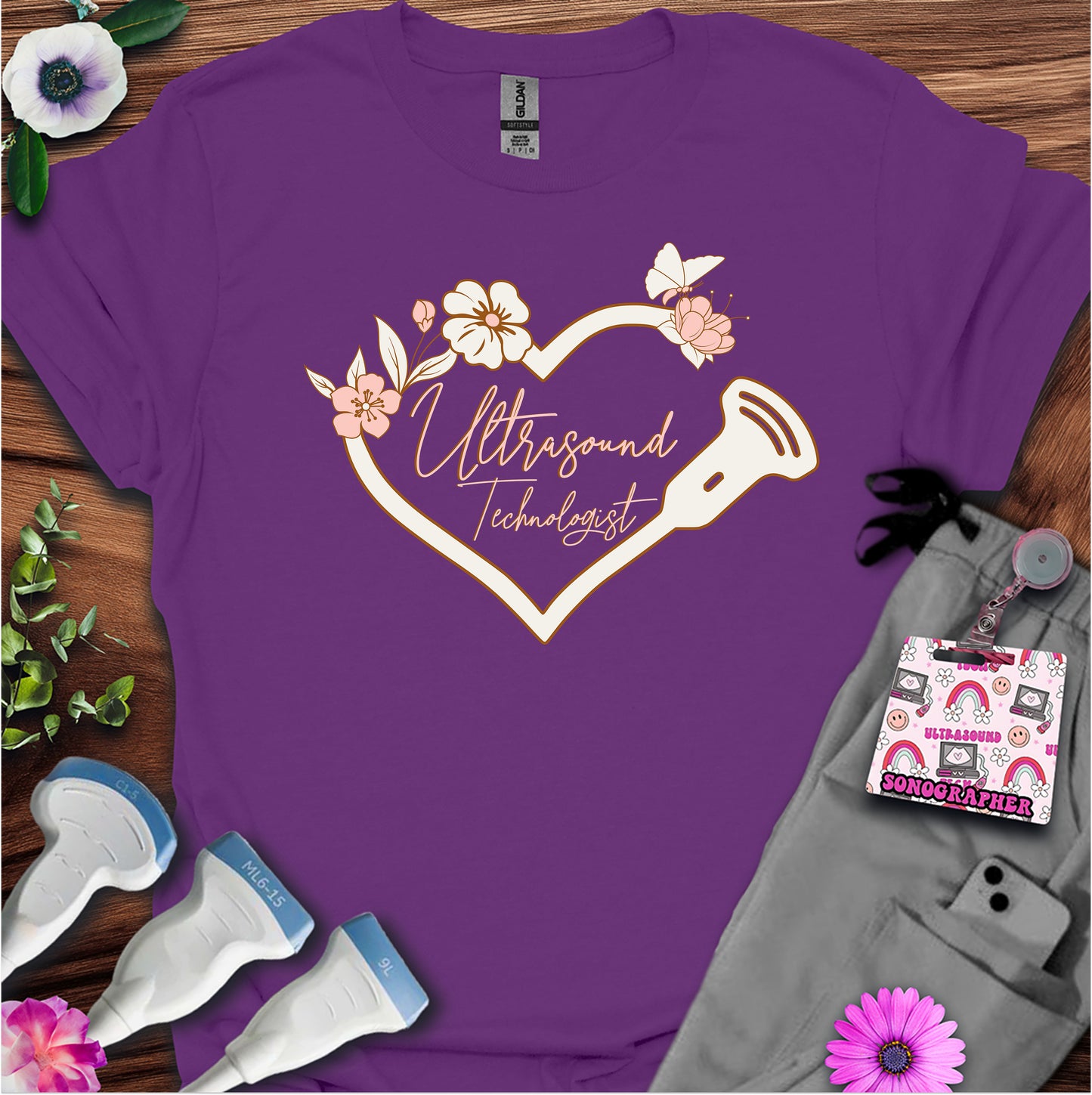 "Butterfly Ultrasound Tech" T-shirt