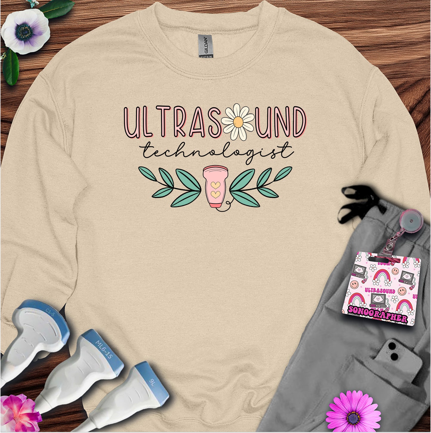 "Ultrasound Technologist Daisy" Sweatshirt