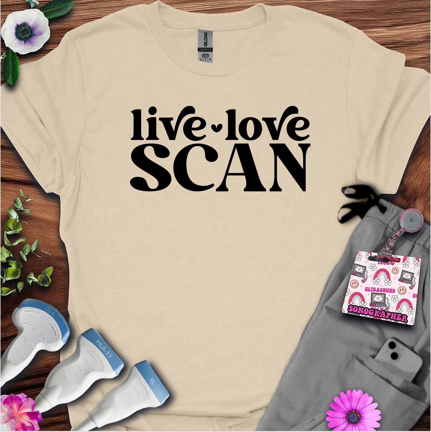 "Live, Love, Scan" T-shirt
