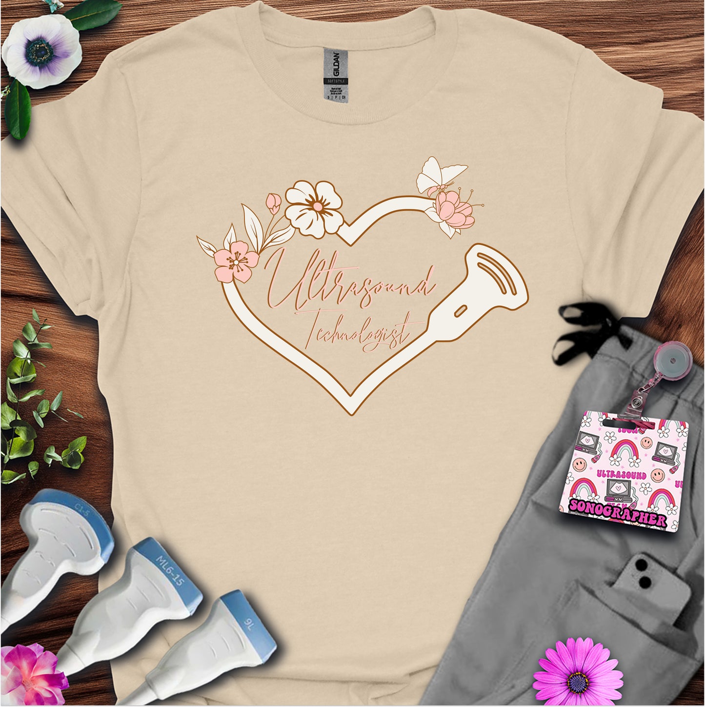 "Butterfly Ultrasound Tech" T-shirt