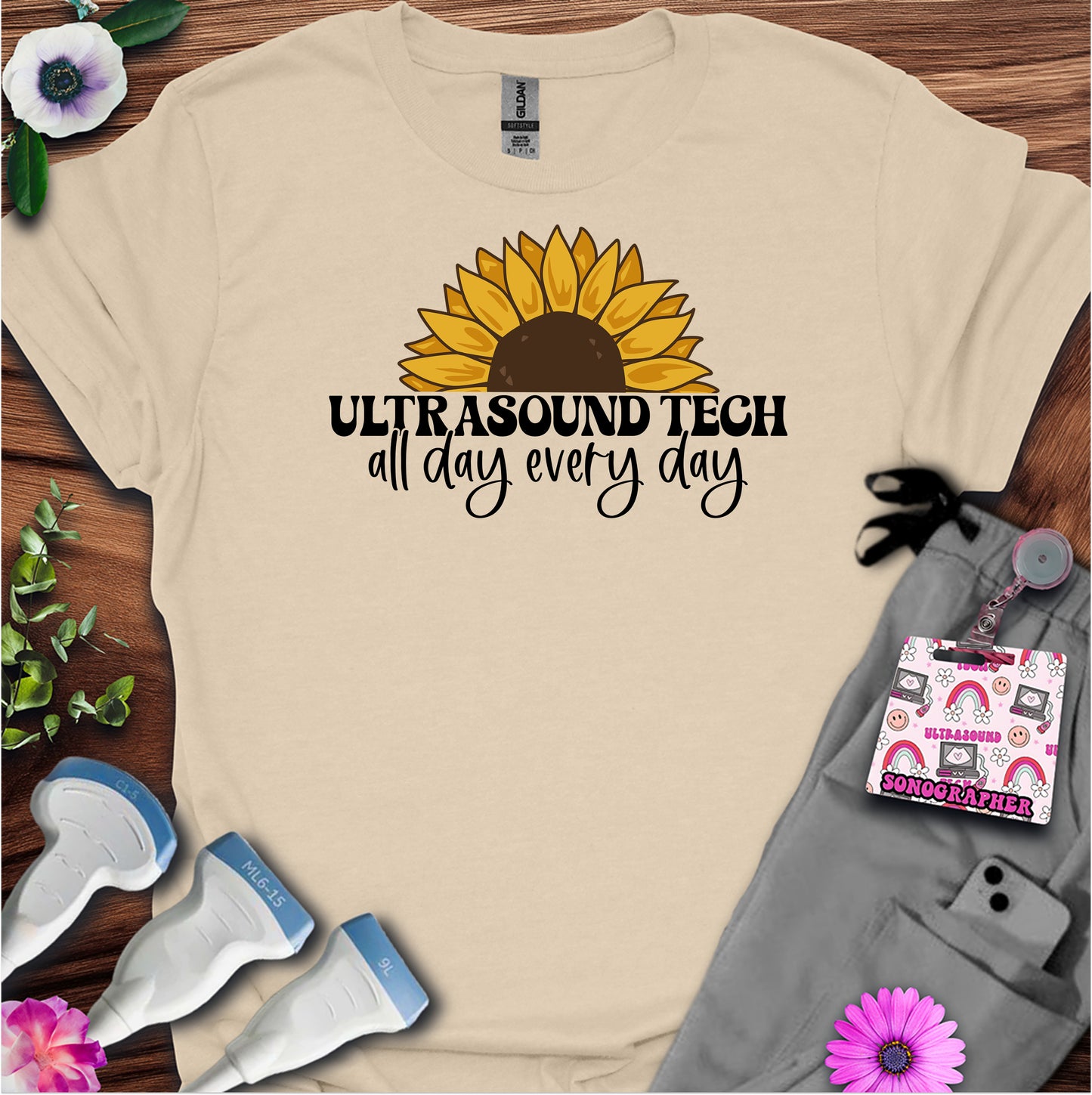 "Sunflower Ultrasound Tech" T-shirt