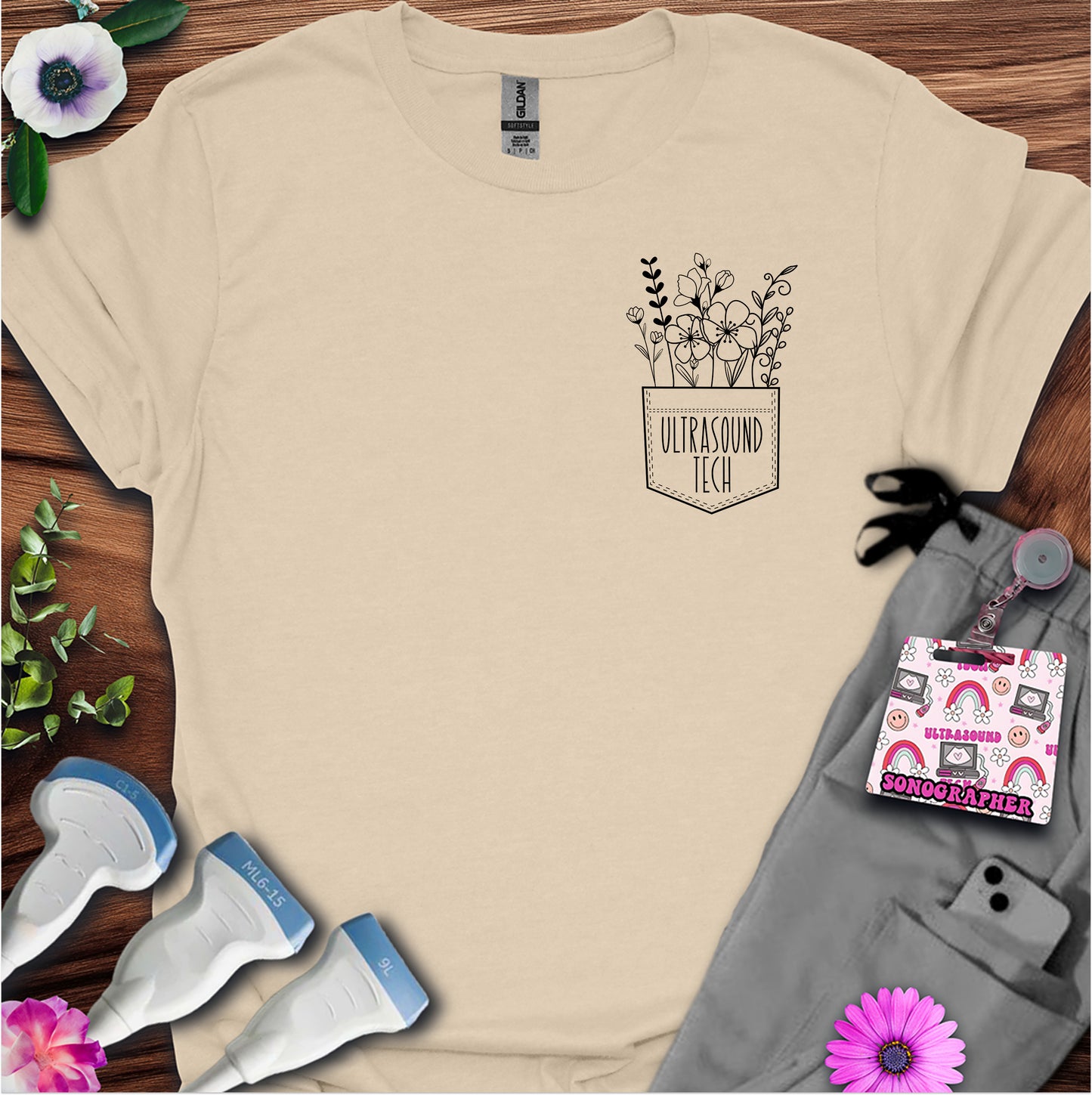 "Ultrasound Tech Pocket" T-Shirt