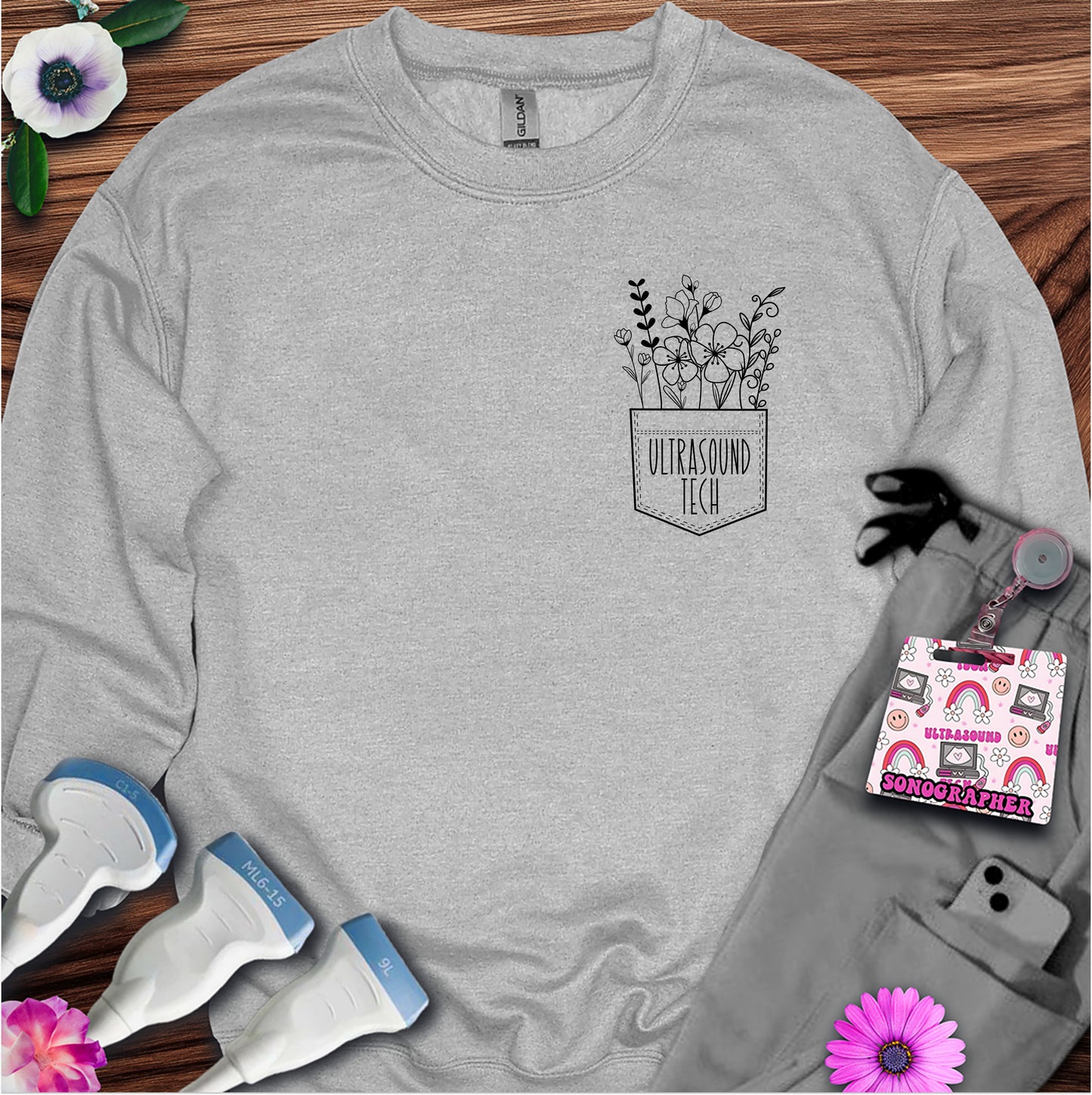 "Ultrasound Tech Pocket" Sweatshirt