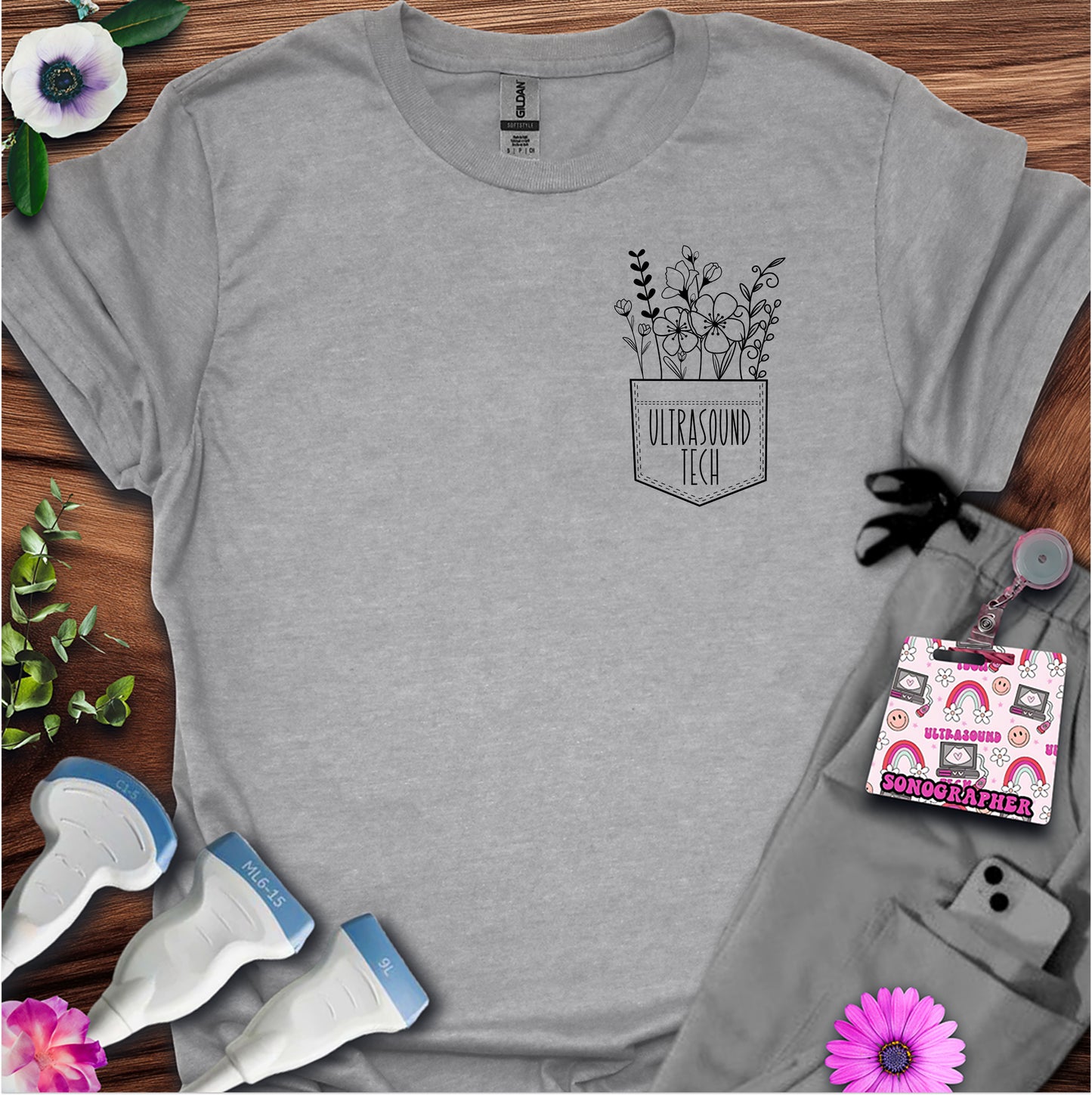 "Ultrasound Tech Pocket" T-Shirt