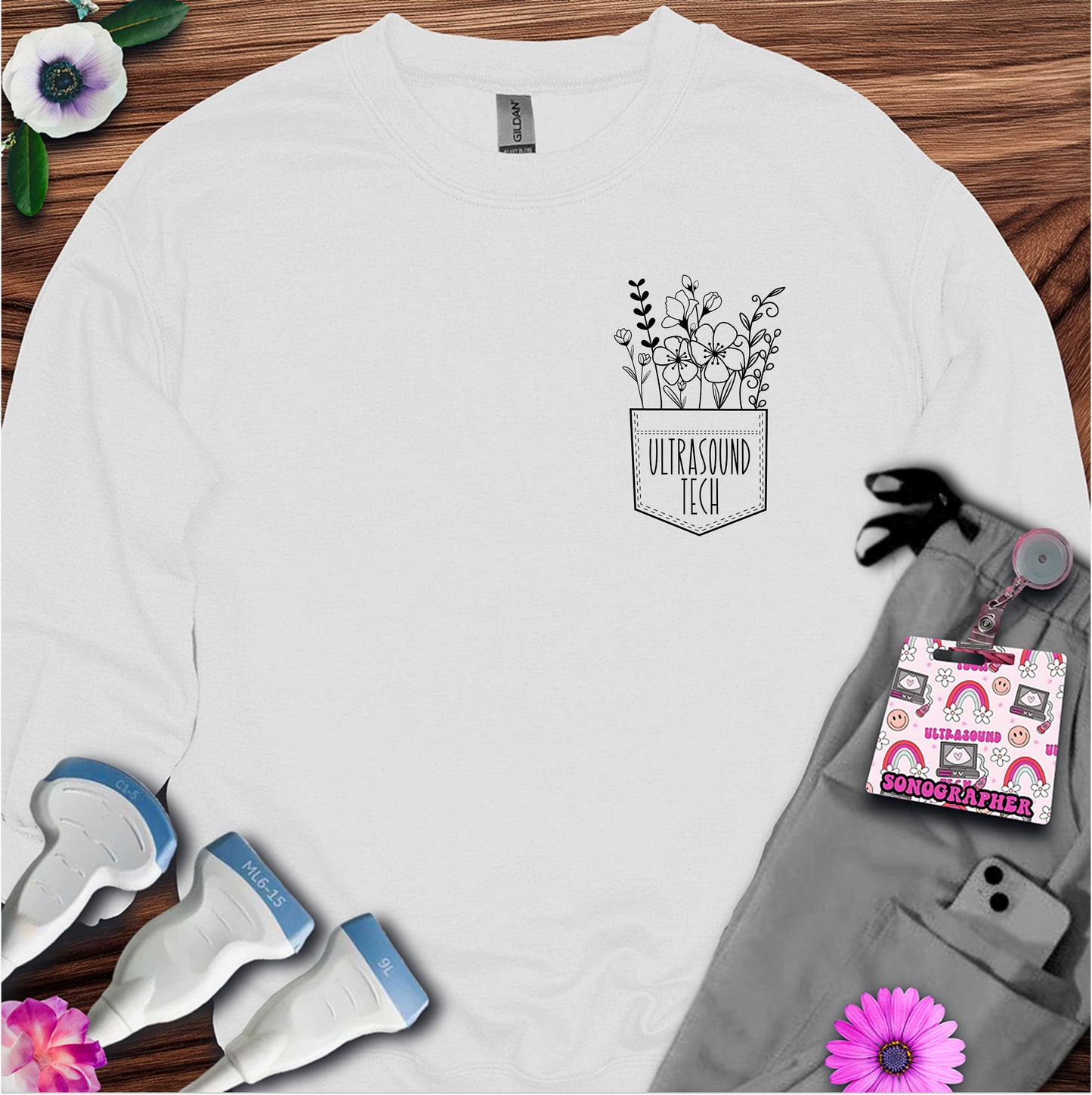 "Ultrasound Tech Pocket" Sweatshirt