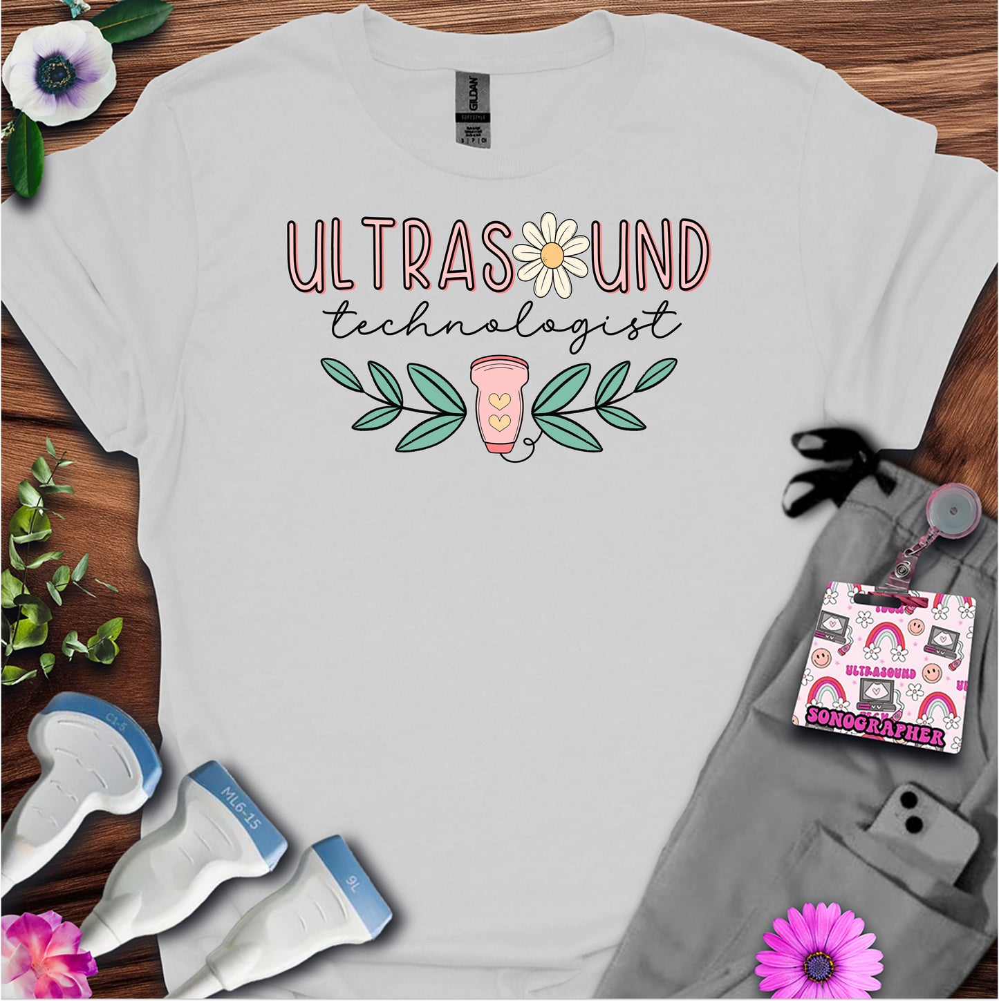 "Daisy Ultrasound Technologist" T-shirt