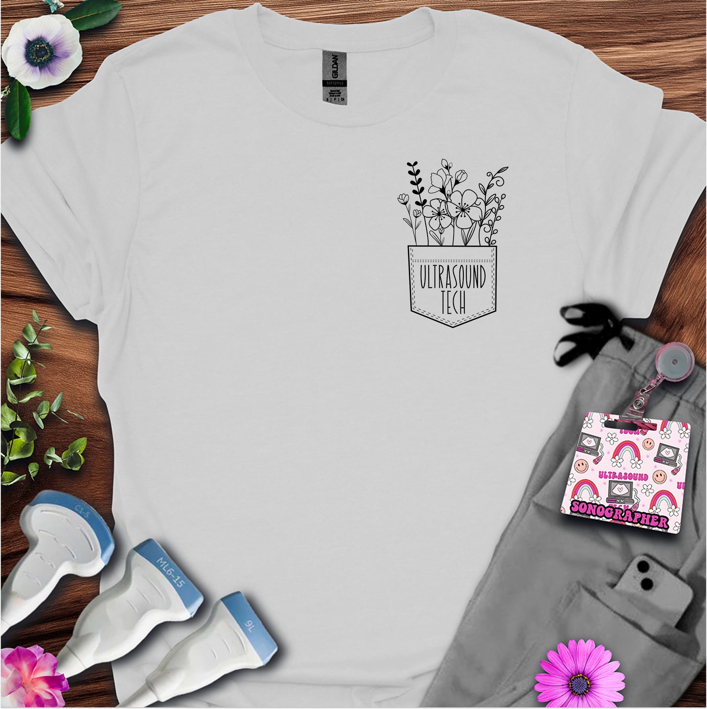 "Ultrasound Tech Pocket" T-Shirt