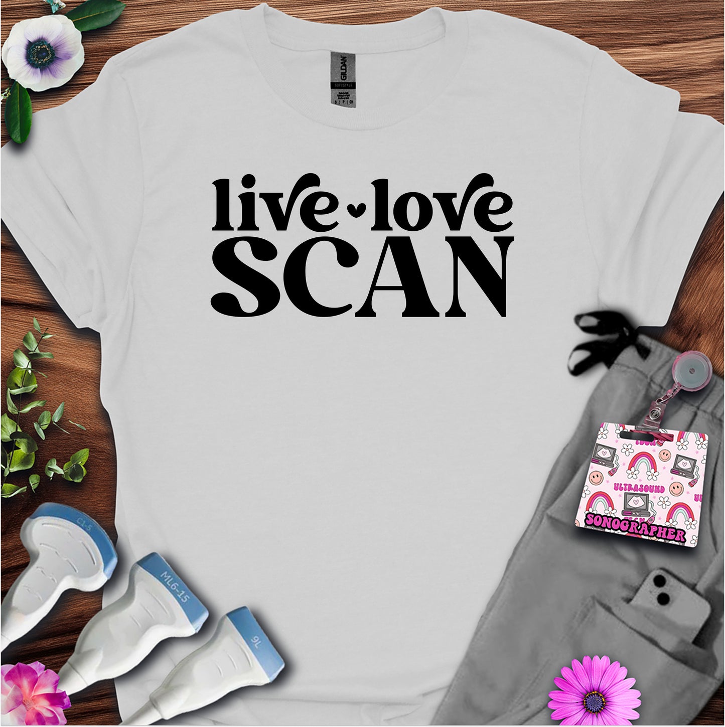 "Live, Love, Scan" T-shirt