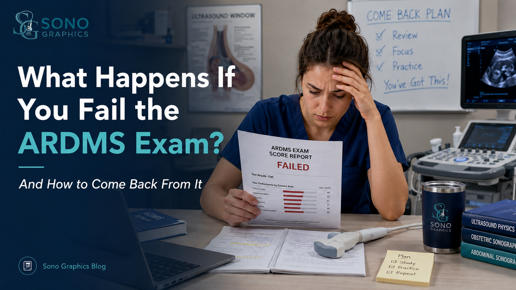 What Happens If You Fail the ARDMS Exam? (How to Come Back) | Sono Graphics