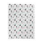 Watercolor Ultrasound Tech Velveteen Plush Blanket