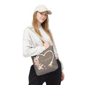 Floral Sonographer Heart Tote Bag