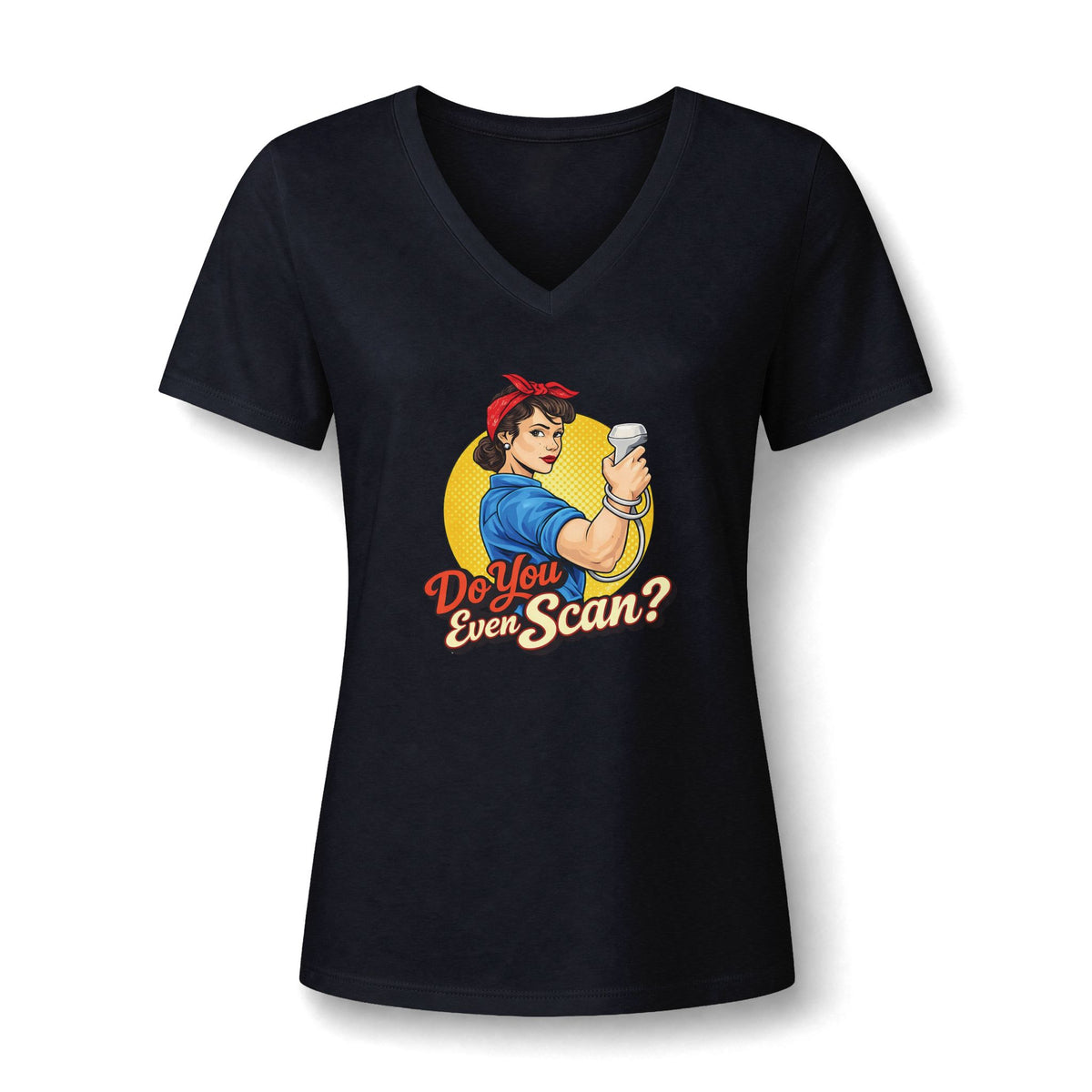 Do You Even Scan? Retro Sonographer  - V-Neck Tee