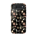Black Floral Ultrasound Tech iPhone Case — iPhone 11-17