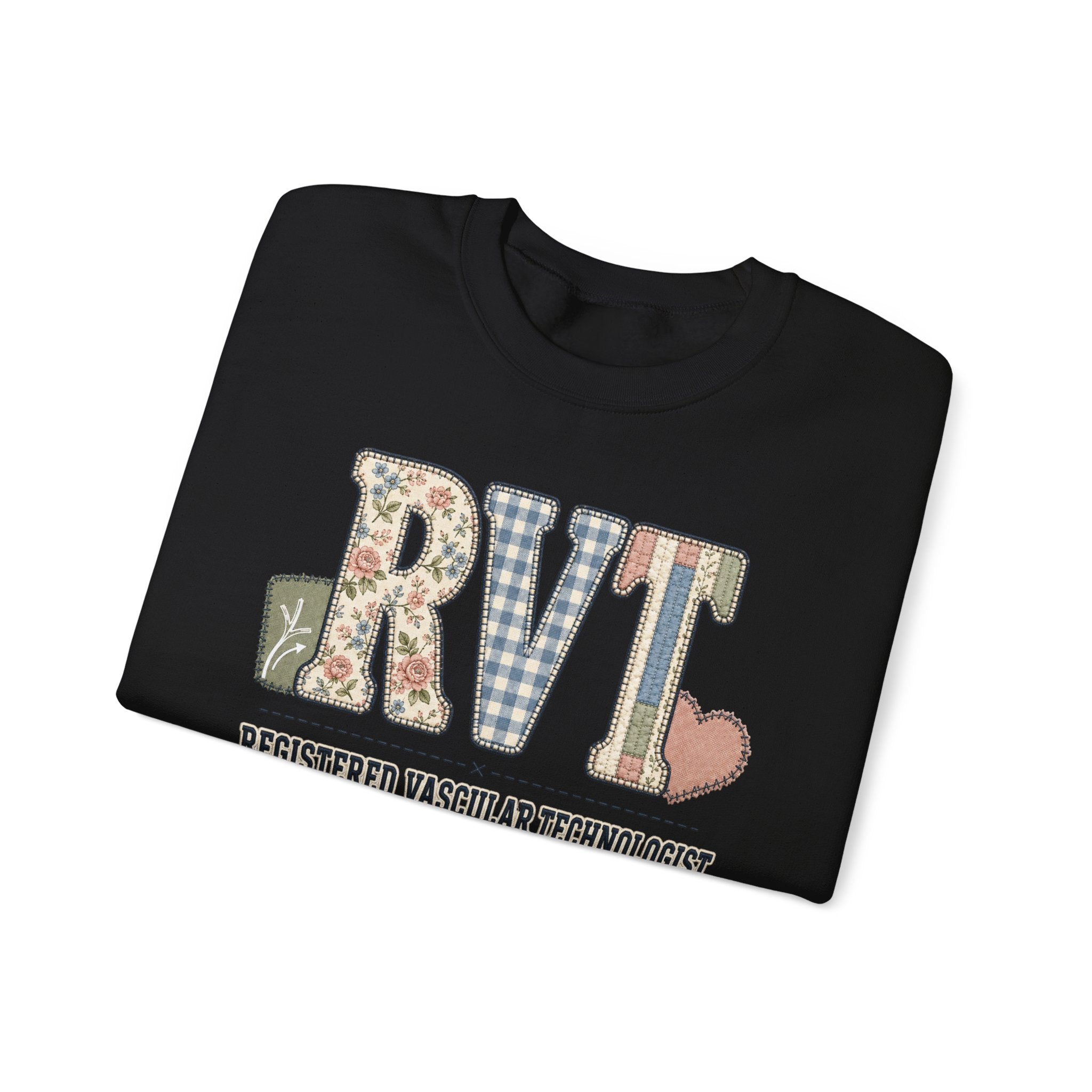 RVT Faux Patchwork Sweatshirt