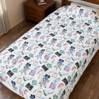 Watercolor Ultrasound Tech Velveteen Plush Blanket