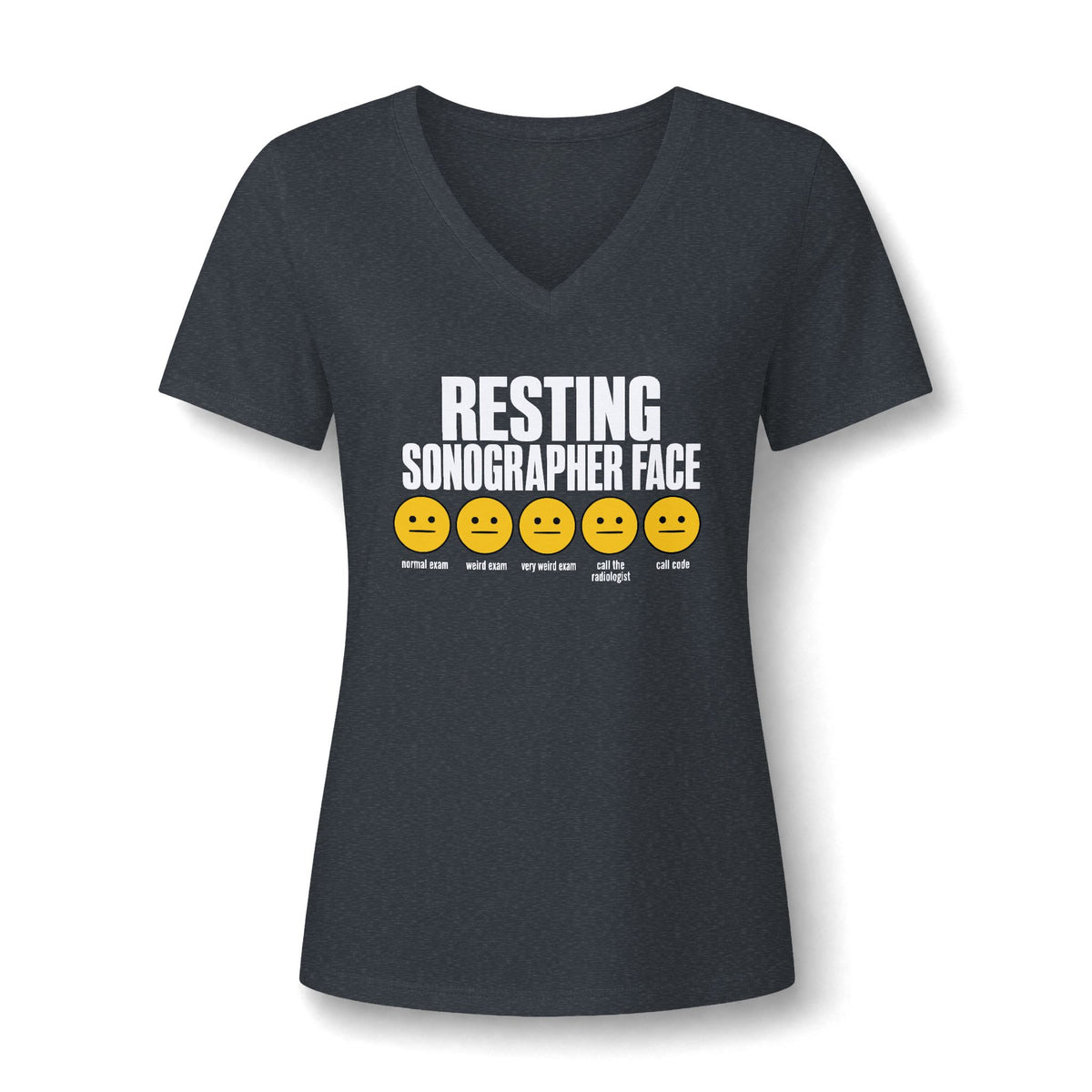 Resting Sonographer Face, Weird exam - V-Neck Tee