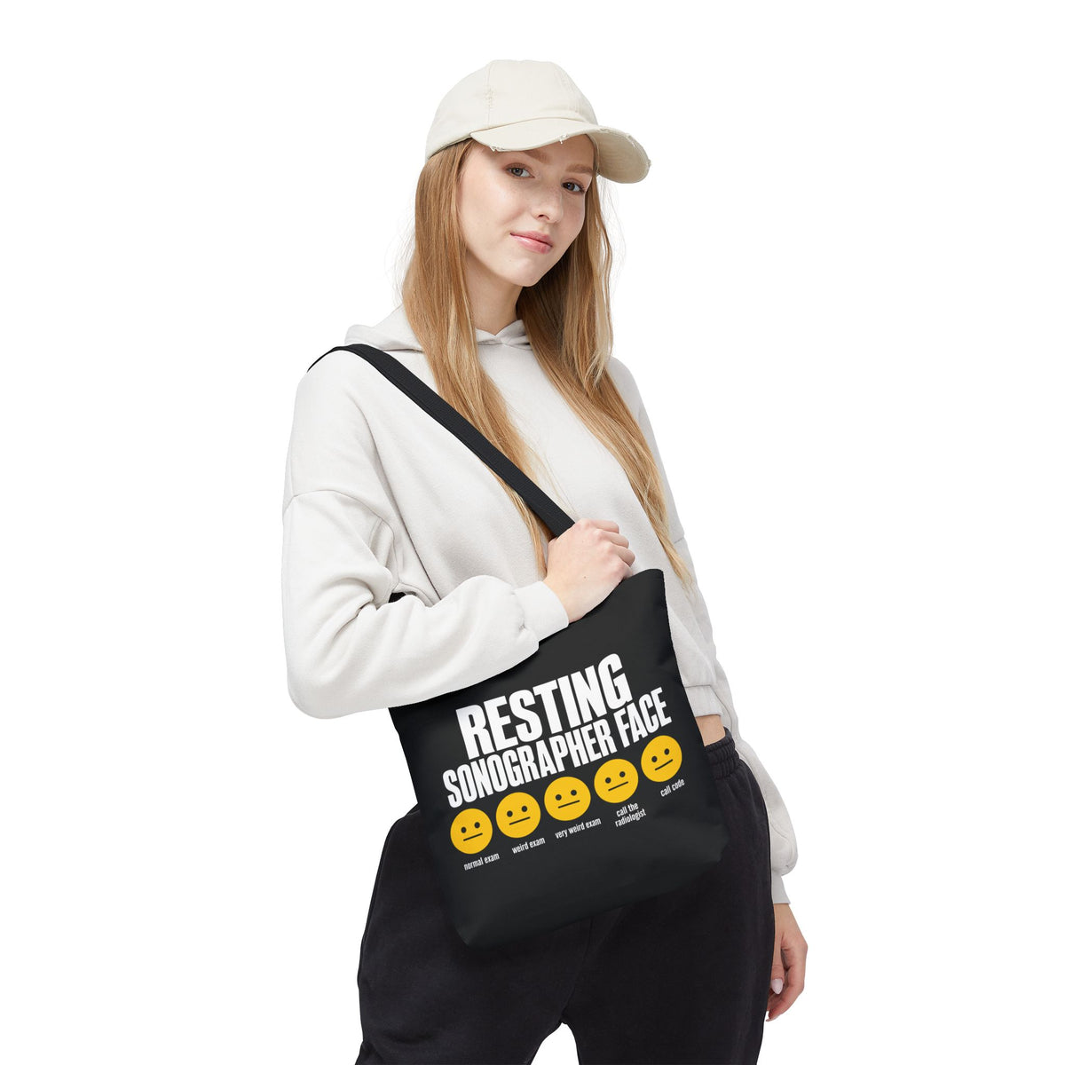 Resting Sonographer Face Tote Bag