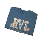 RVT Faux Patchwork Sweatshirt