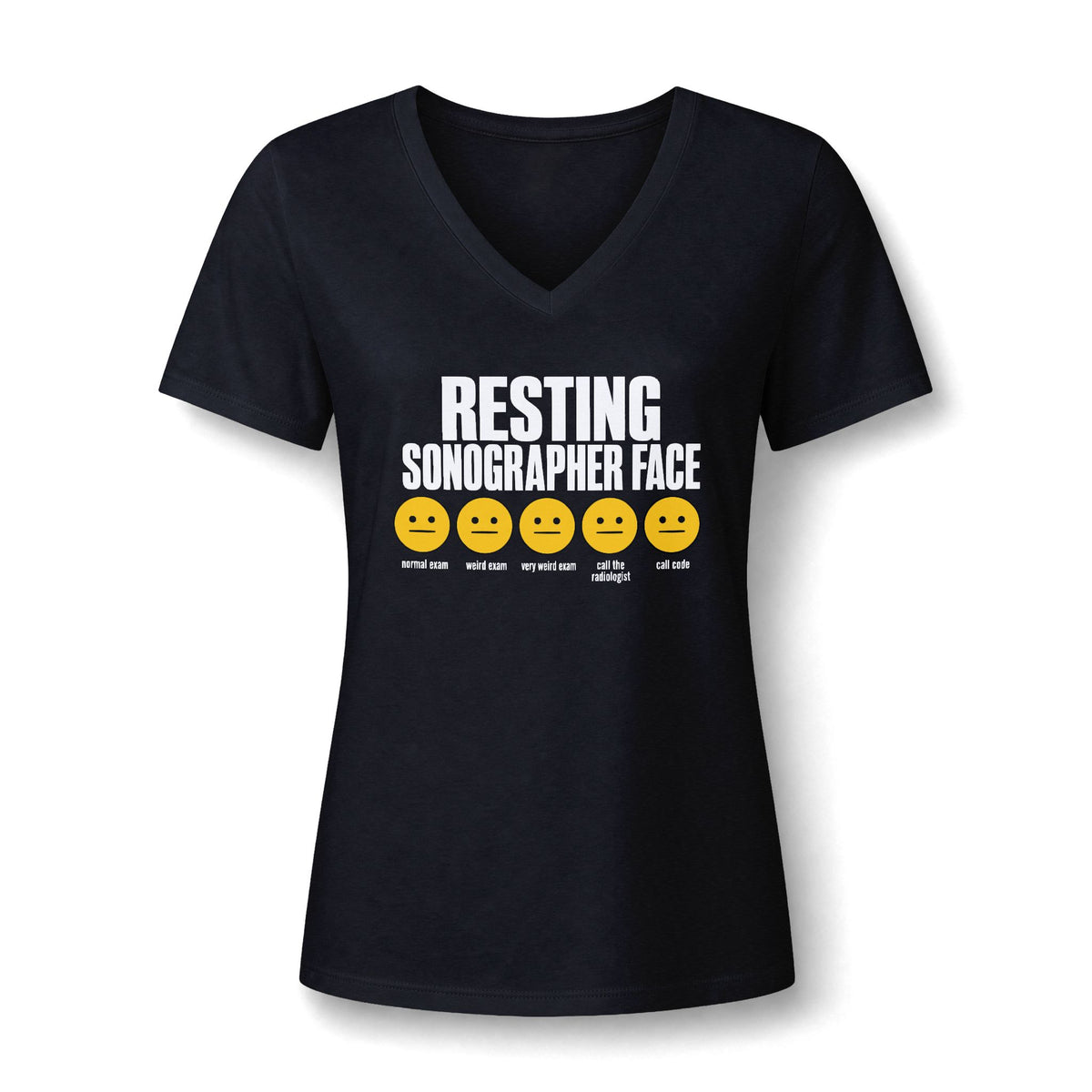 Resting Sonographer Face, Weird exam - V-Neck Tee