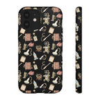 Black Floral Ultrasound Tech iPhone Case — iPhone 11-17