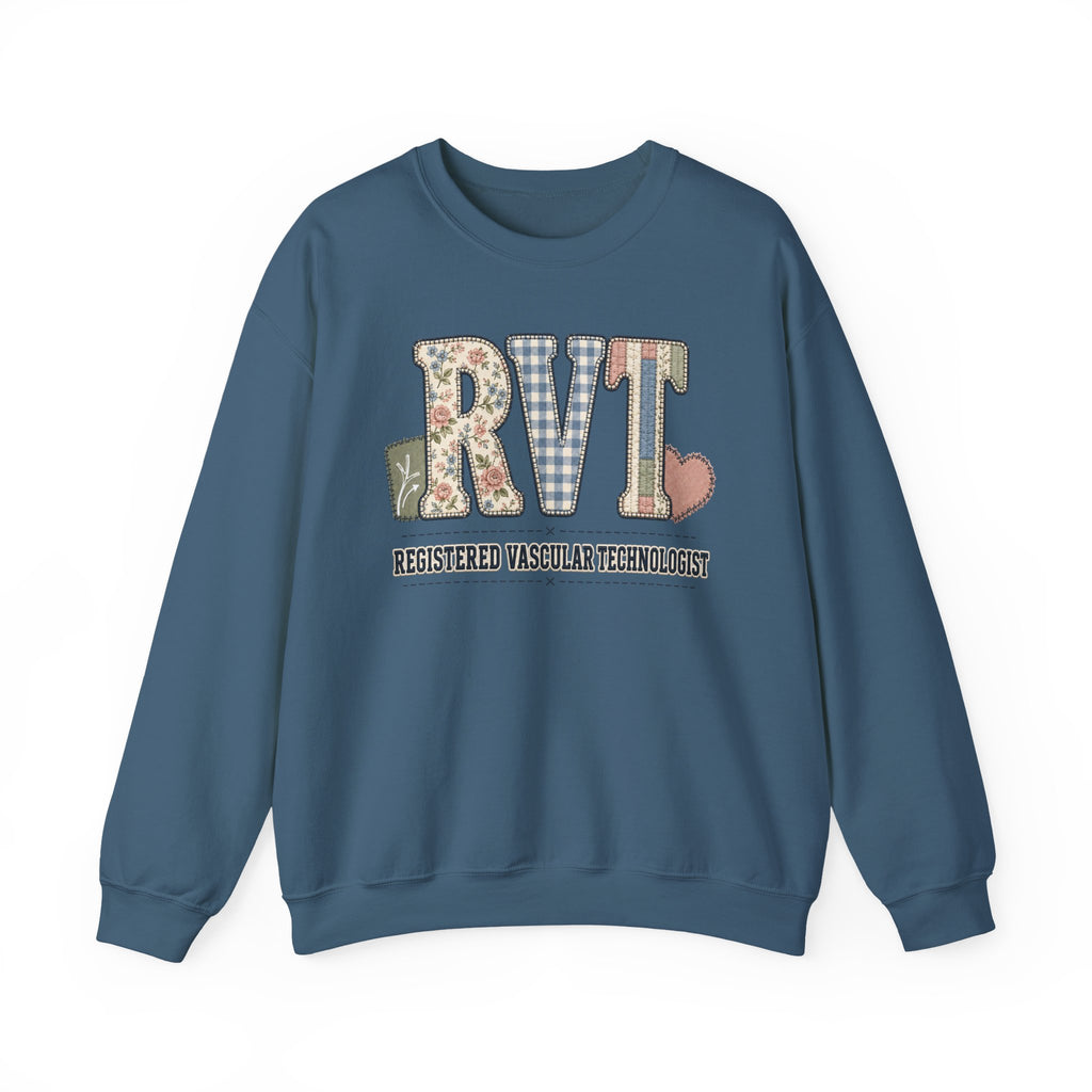 RVT Faux Patchwork Sweatshirt
