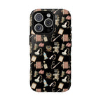 Black Floral Ultrasound Tech iPhone Case — iPhone 11-17