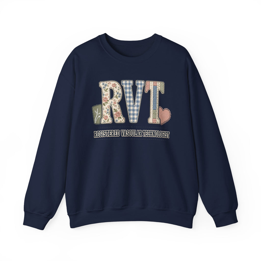 RVT Faux Patchwork Sweatshirt