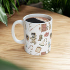 Floral Ultrasound Tech Ceramic Coffee Cup
