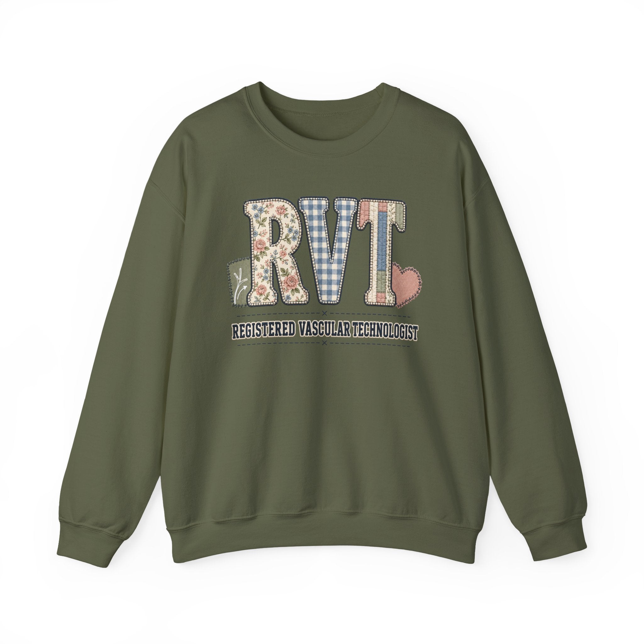 RVT Faux Patchwork Sweatshirt
