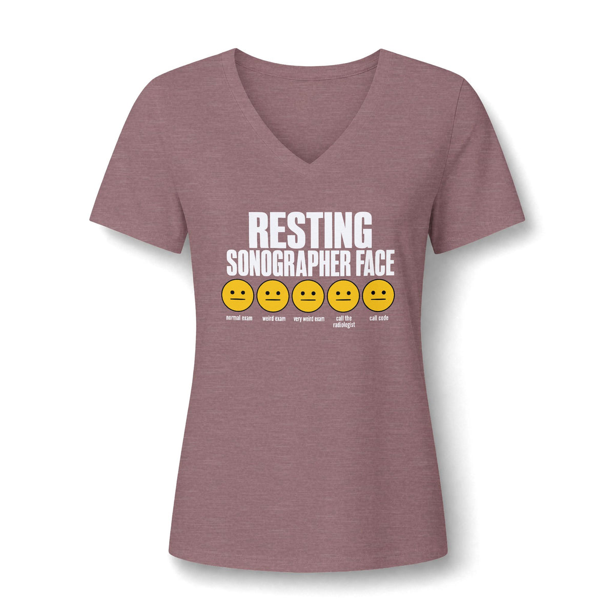 Resting Sonographer Face, Weird exam - V-Neck Tee