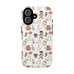White Floral Ultrasound Tech iPhone Case — iPhone 11-17
